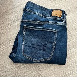 American Eagle artist crop jeans